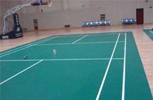 亞強(qiáng)體育施工案例:pvc羽毛球場